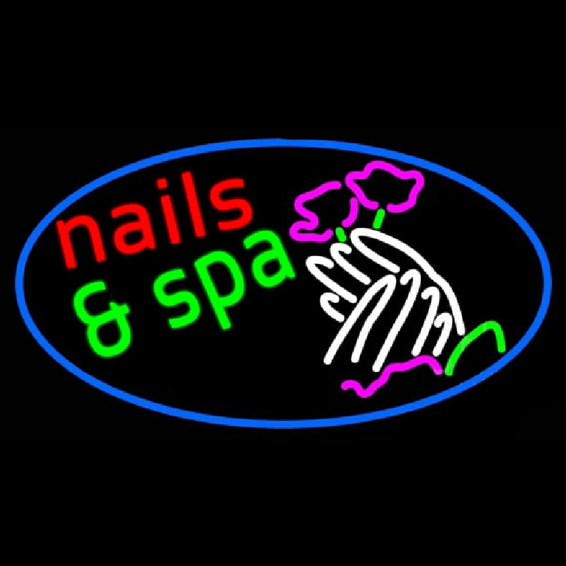 Nails And Spa Neontábla