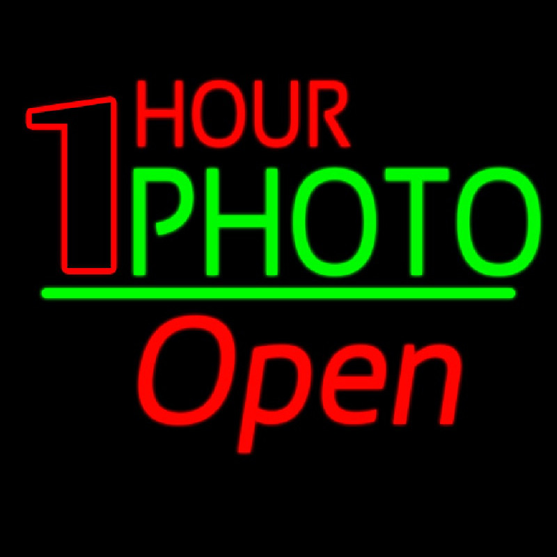 One Hour Photo Open 2 Neontábla