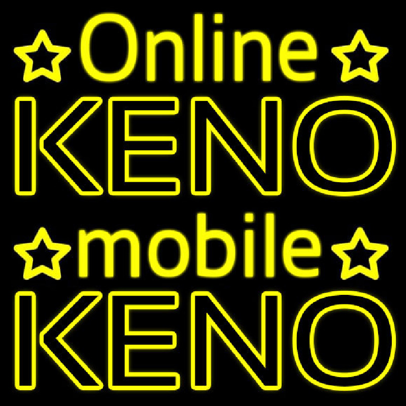 Online Keno Mobile Keno Neontábla