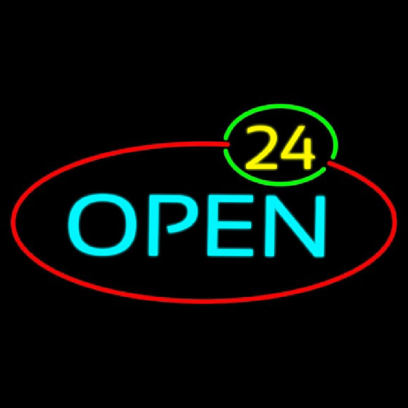 Open 24 Neontábla