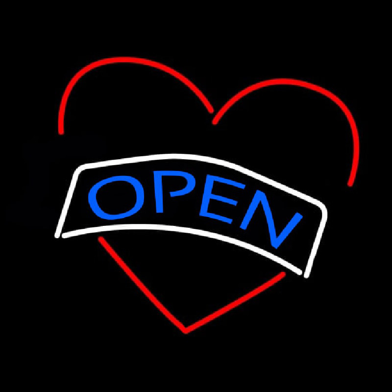 Open Heart Neontábla