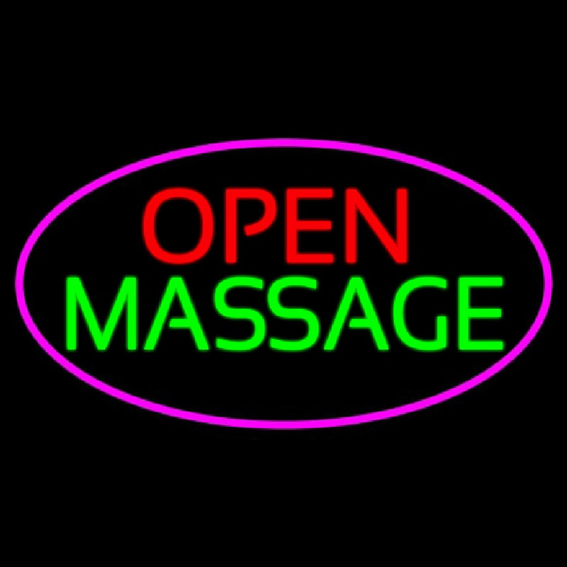 Open Massage Neontábla