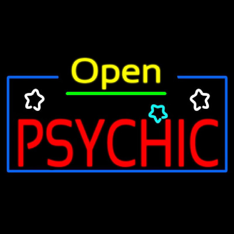 Open Psychic Neontábla