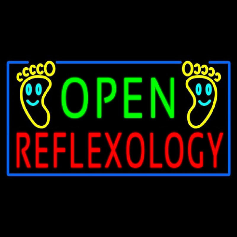 Open Refle ology Neontábla