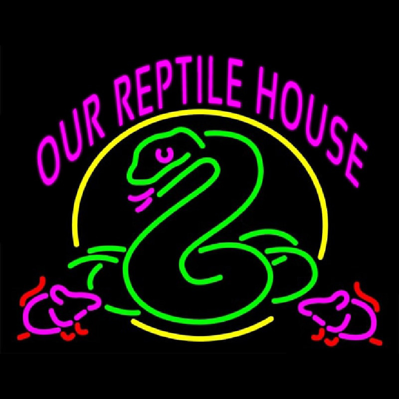 Our Reptile House Neontábla