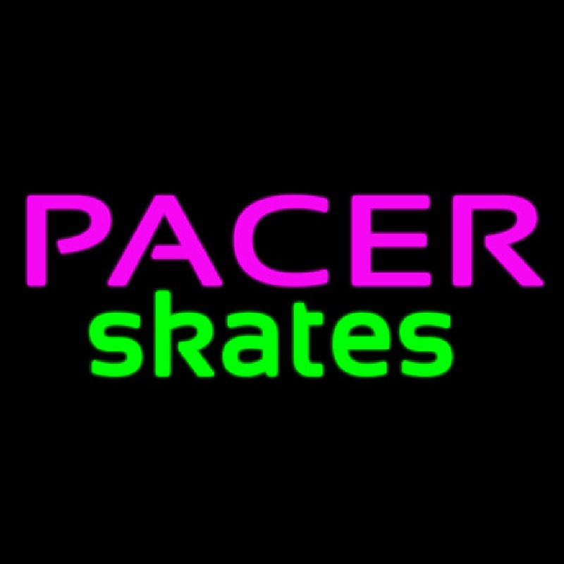 Pacer Skates Logo Neontábla