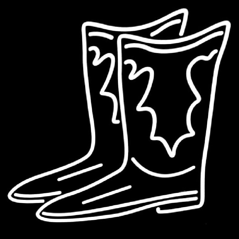 Pair Of Boots Logo Neontábla