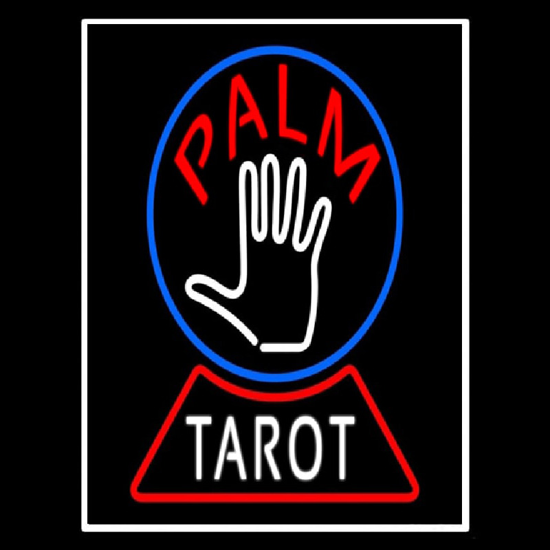 Palm Tarot Crystal Neontábla