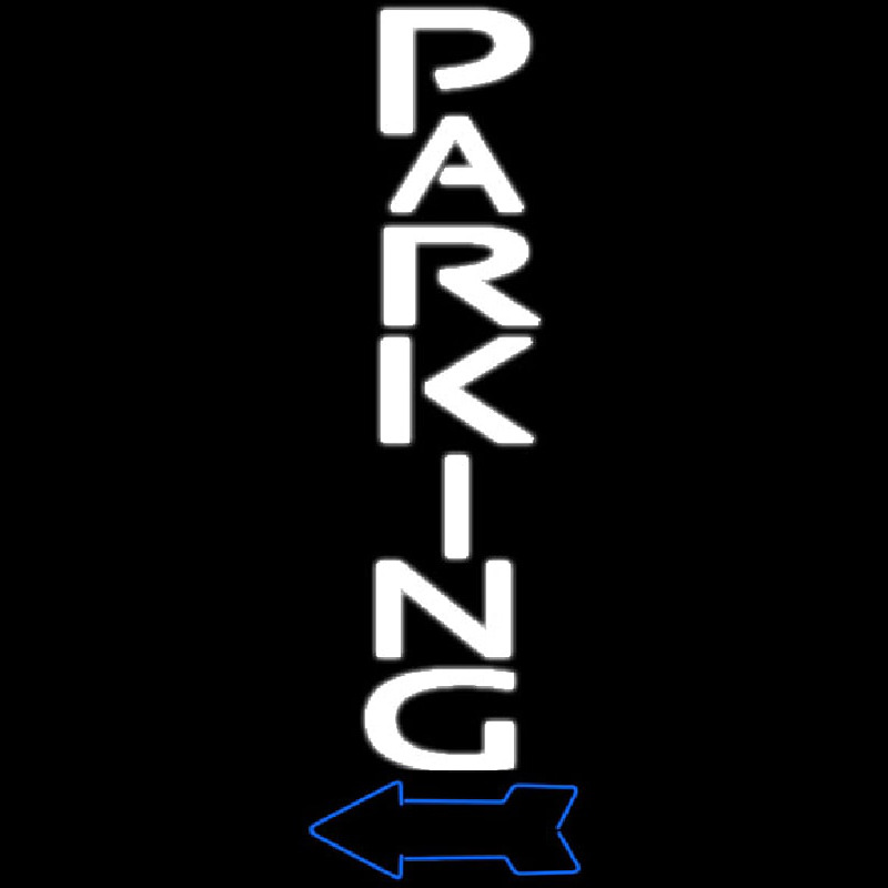 Parking With Down Arrow Neontábla