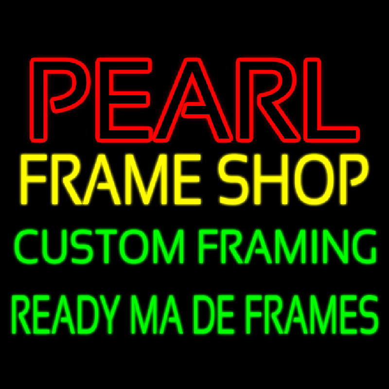 Pearl Frame Shop Neontábla