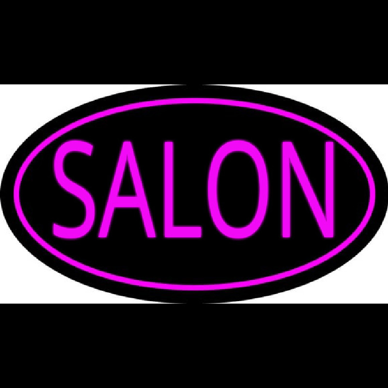 Pink Salon Oval Neontábla