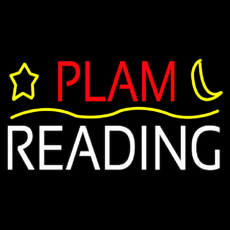 Plam Reading Neontábla