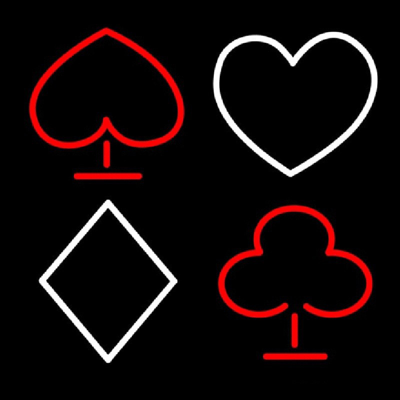 Poker Symbol Neontábla