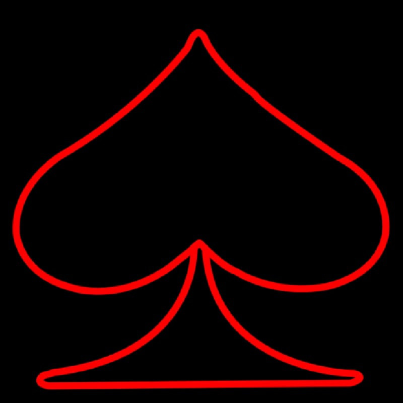 Poker Symbol Neontábla