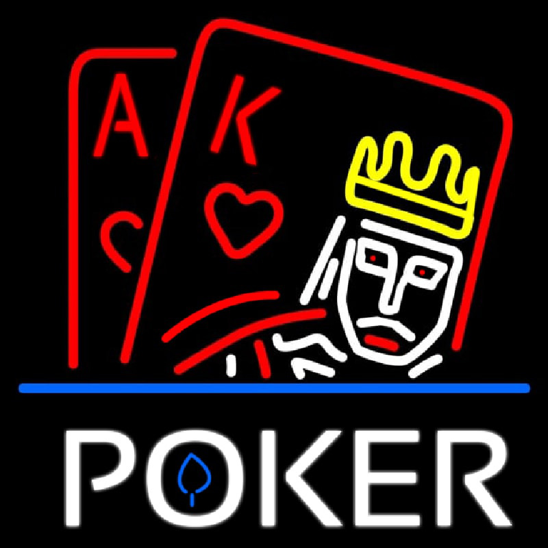 Poker With Border Neontábla