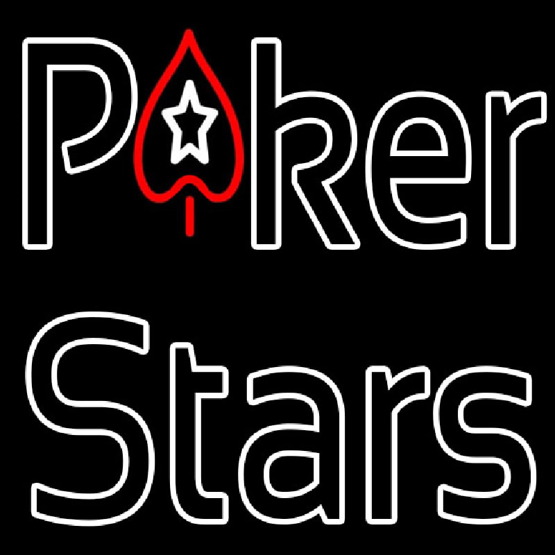 Pokers Stars Neontábla