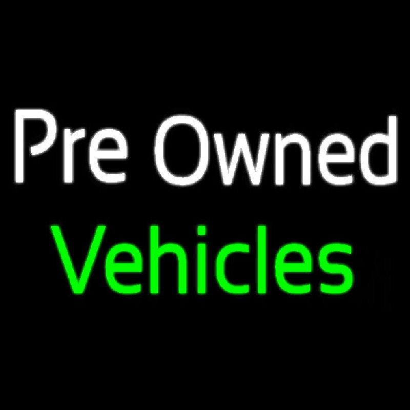 Pre Owned Vehicles Neontábla