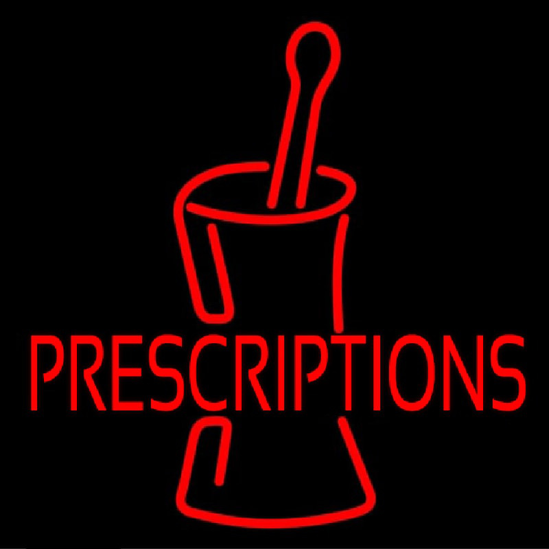 Prescriptions Neontábla