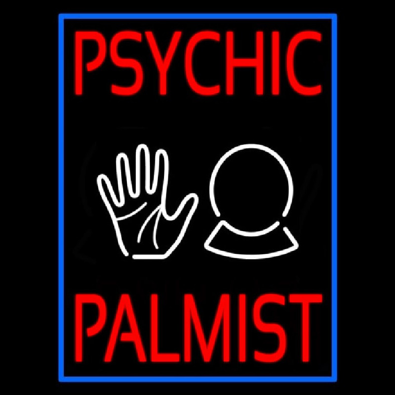 Psychic Palmist Neontábla