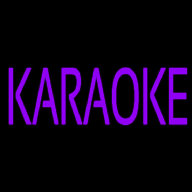 Purple Karaoke Block 1 Neontábla