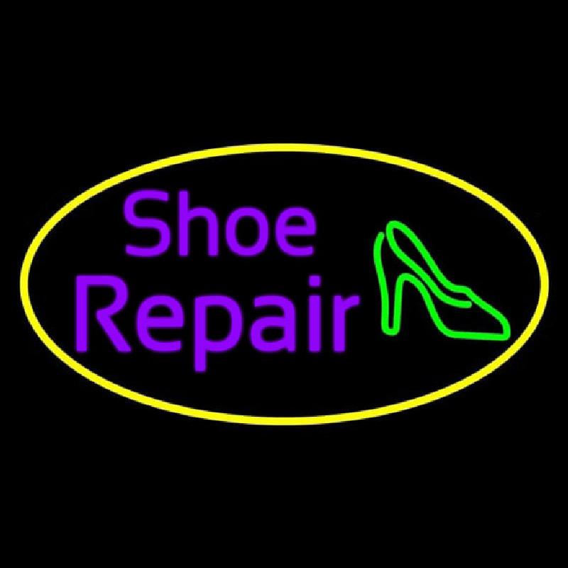 Purple Shoe Repair Sandal Neontábla