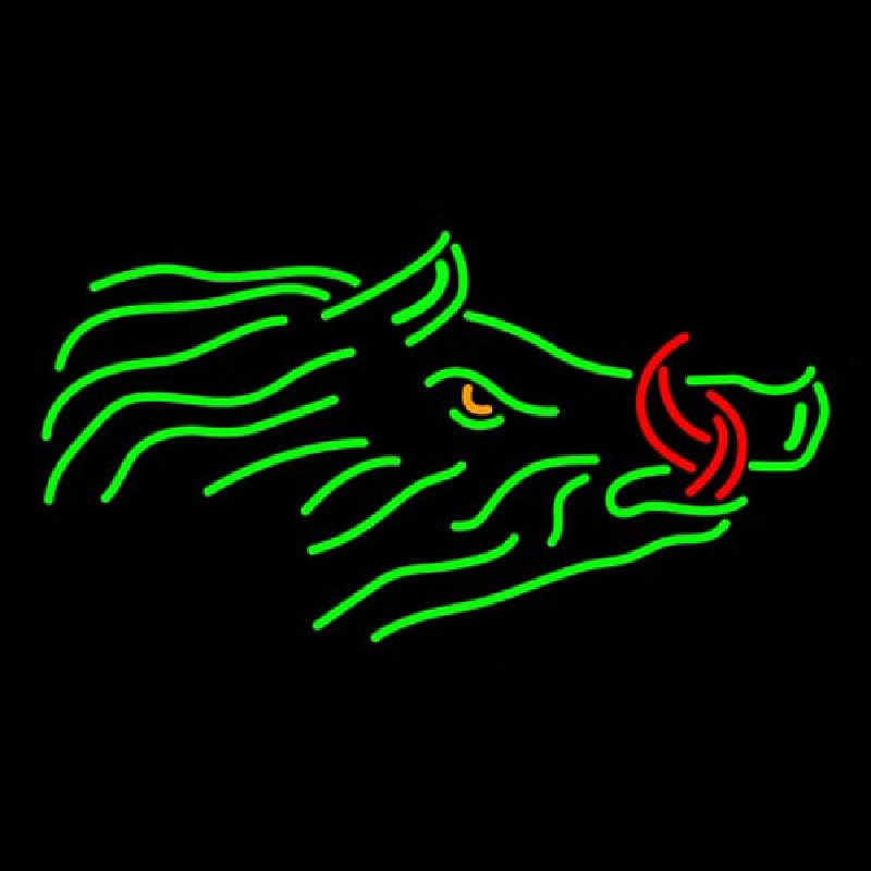 Razorback Logo Neontábla