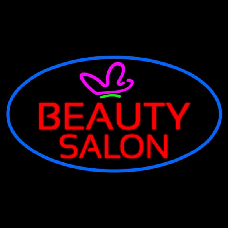 Red Beauty Salon Logo Neontábla