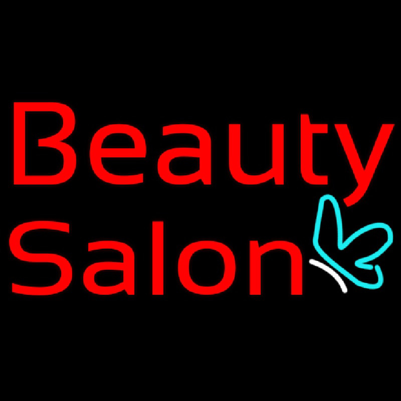 Red Beauty Salon Logo Neontábla