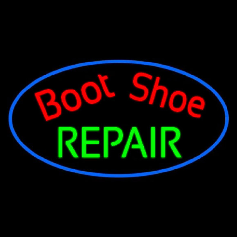 Red Boot Shoe Repair Neontábla