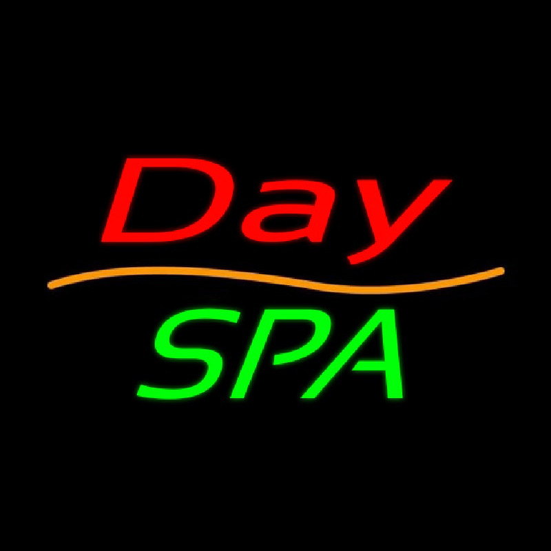 Red Day Spa Green Neontábla