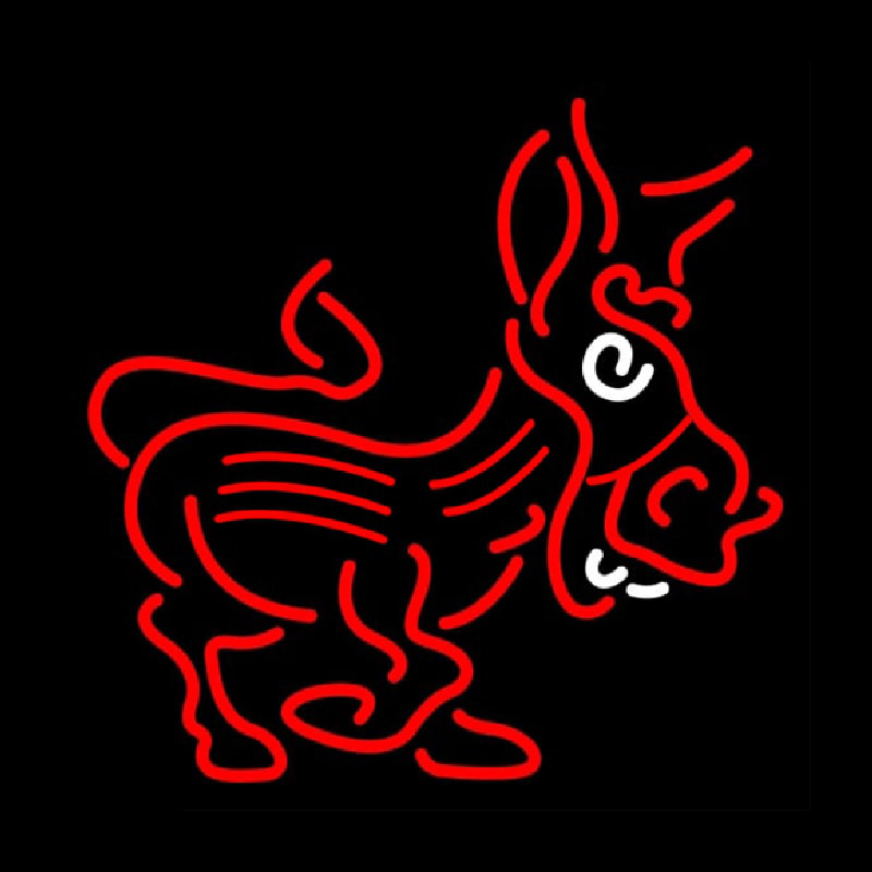 Red Donkey Logo Neontábla