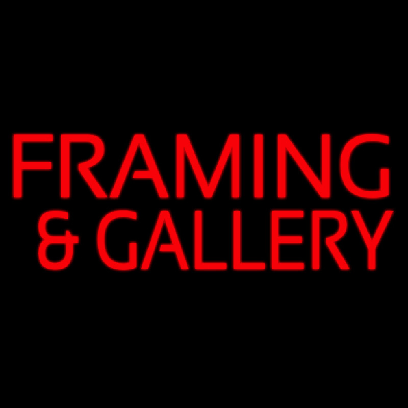 Red Framing And Gallery Neontábla