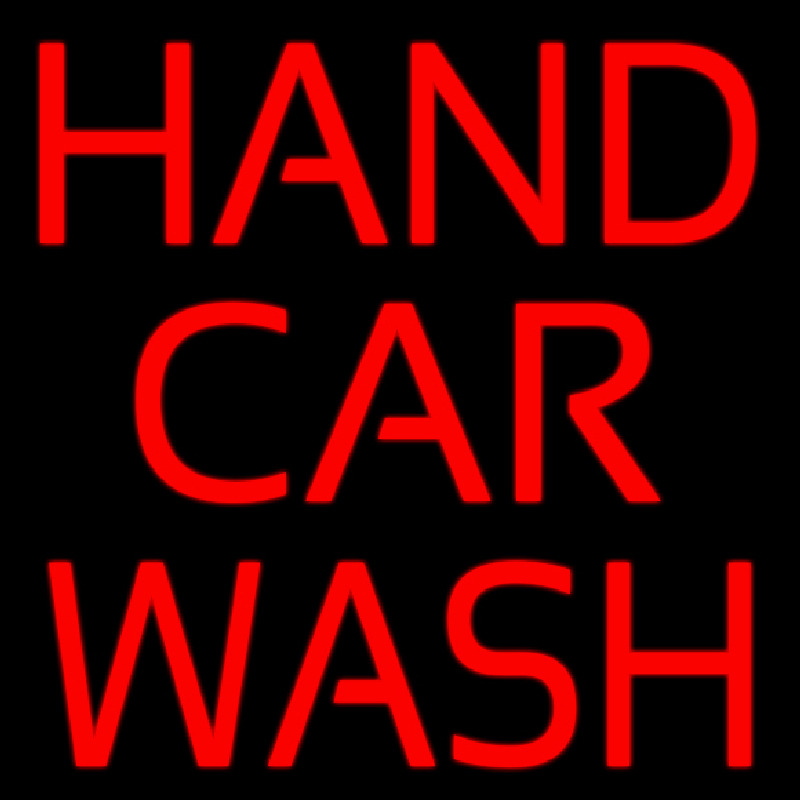 Red Hand Car Wash Neontábla