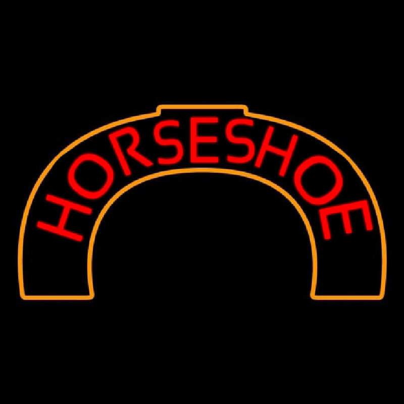 Red Horseshoe Neontábla