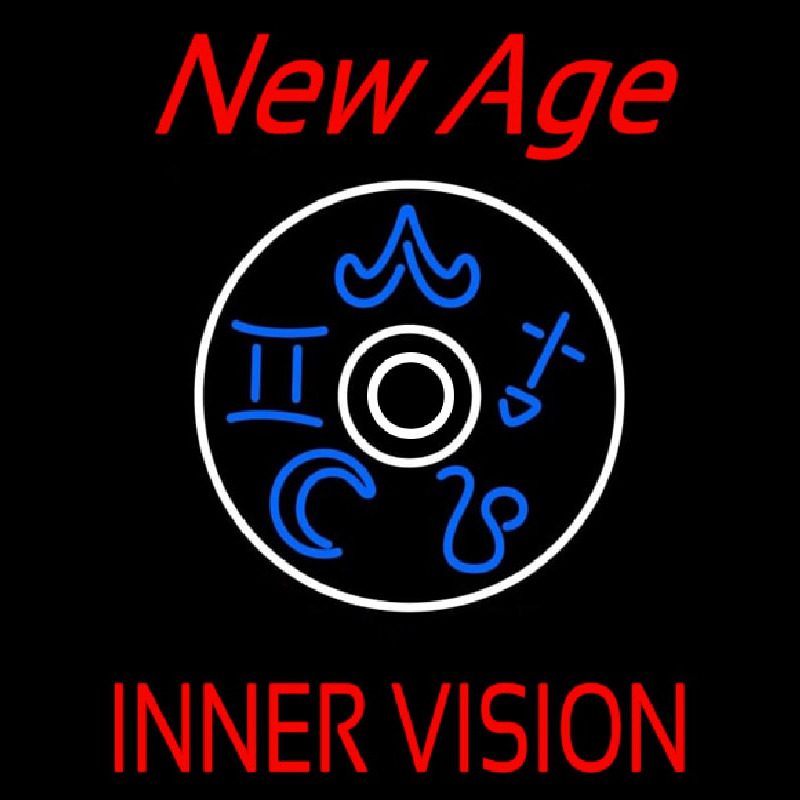 Red New Age Inner Vision Neontábla