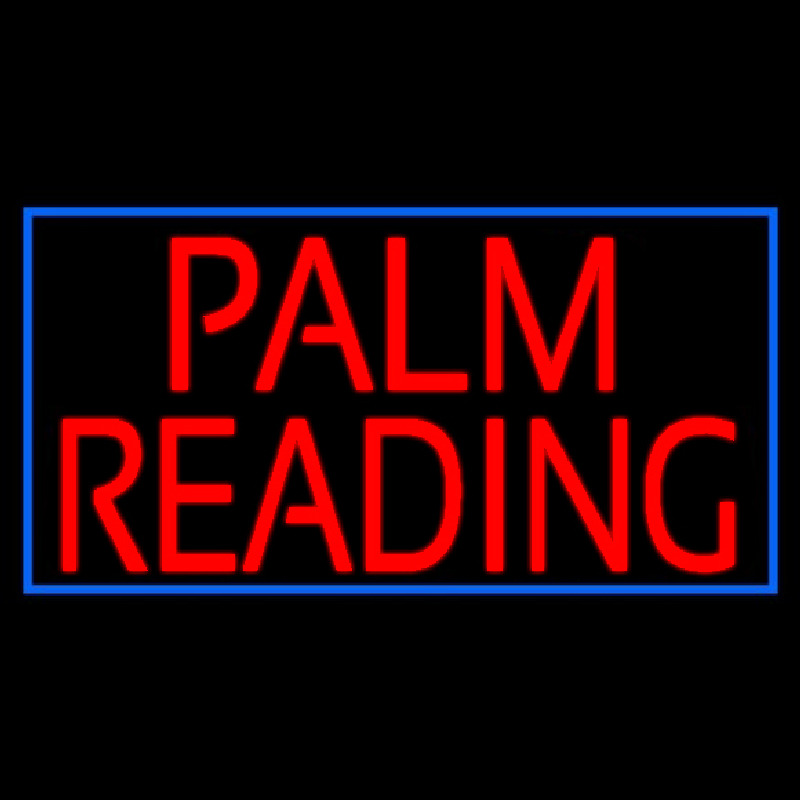 Red Palm Reading Neontábla