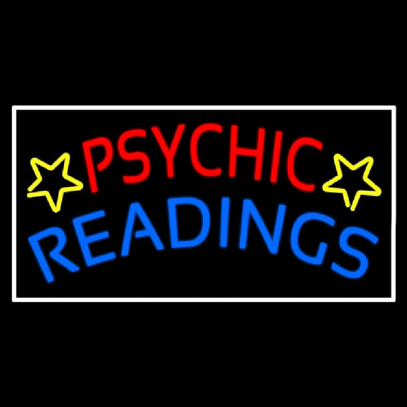 Red Psychic Blue Readings Neontábla