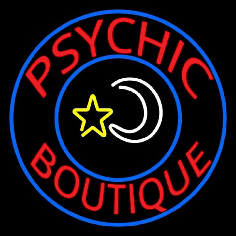 Red Psychic Boutique Neontábla