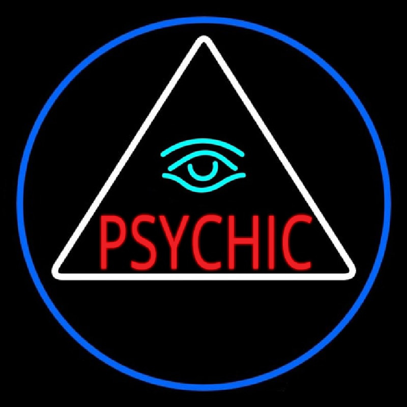 Red Psychic With Turquoise Eye Neontábla