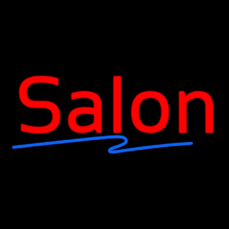 Red Salon Blue Line Neontábla