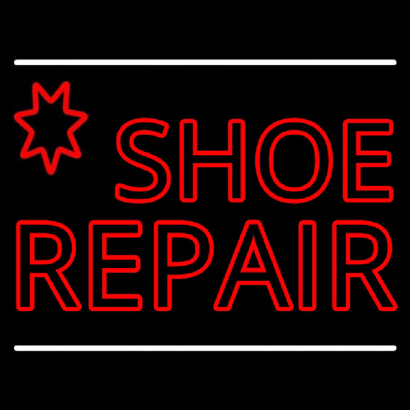 Red Shoe Repair Neontábla