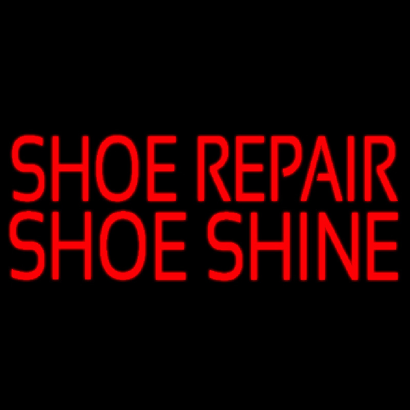 Red Shoe Repair Shoe Shine Neontábla