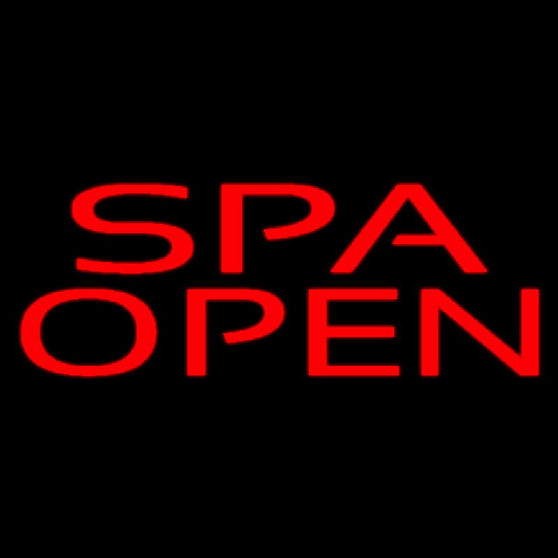 Red Spa Open Neontábla