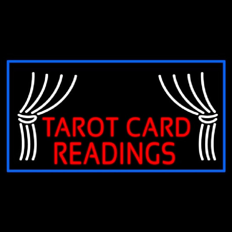 Red Tarot Card Readings Neontábla