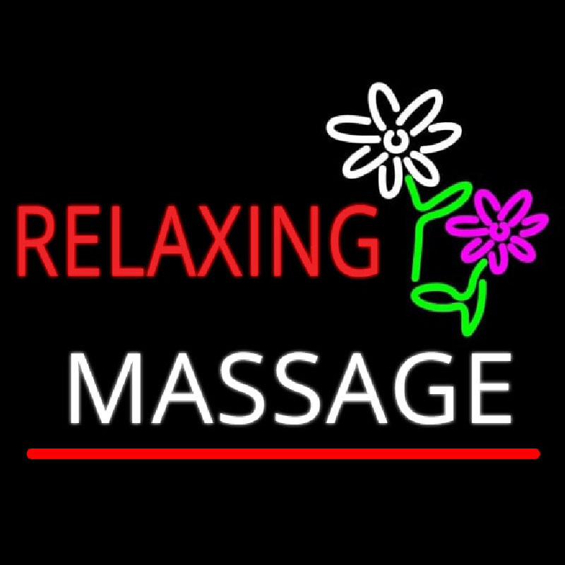 Rela ing Massage Neontábla