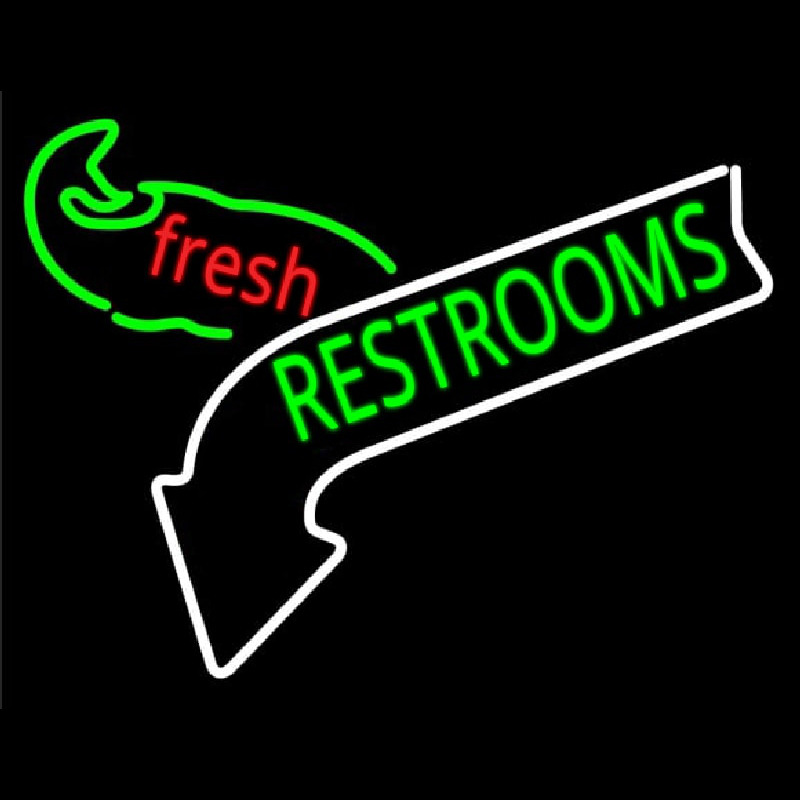 Restrooms Neontábla