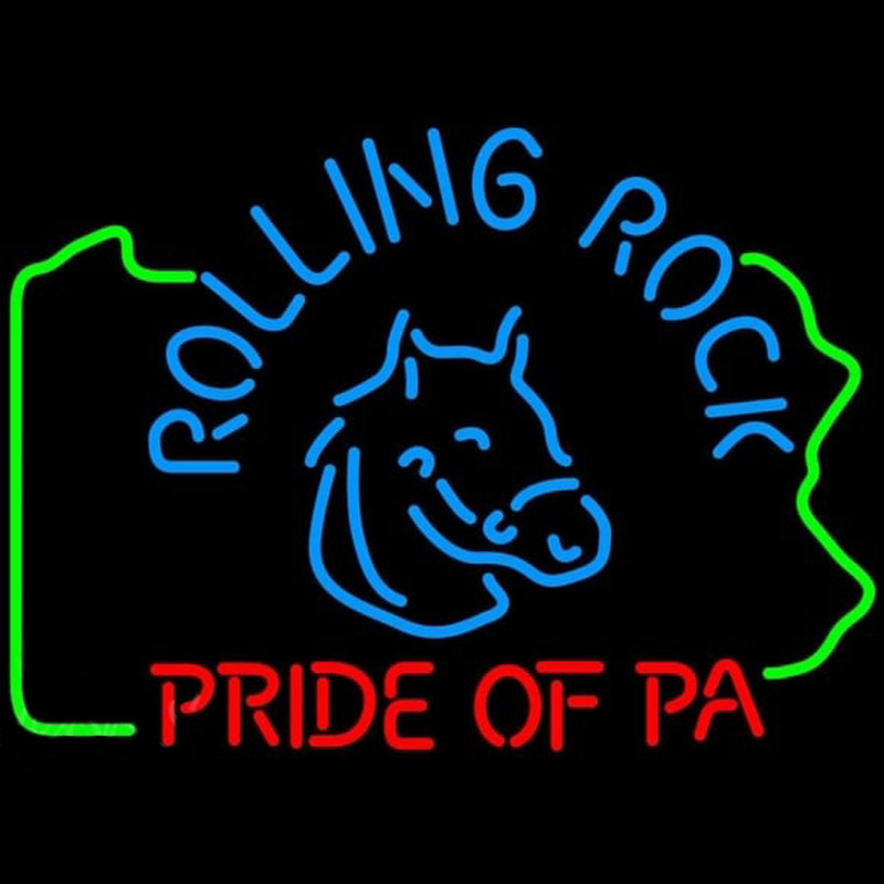 Rolling Rock Pride Of Pa Beer Sign Neontábla