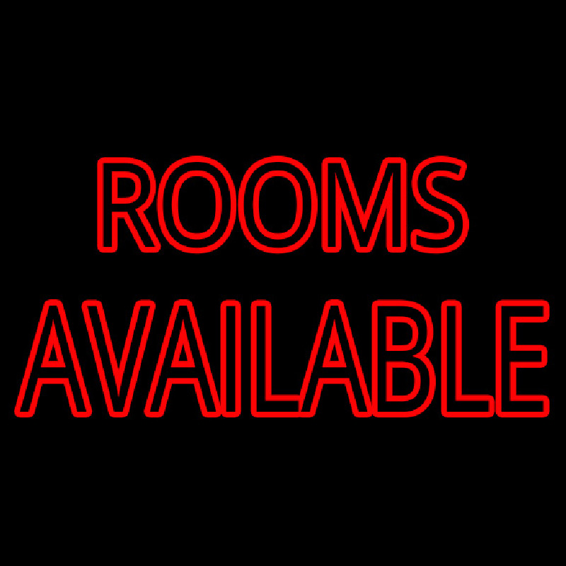 Rooms Available Vacancy Neontábla