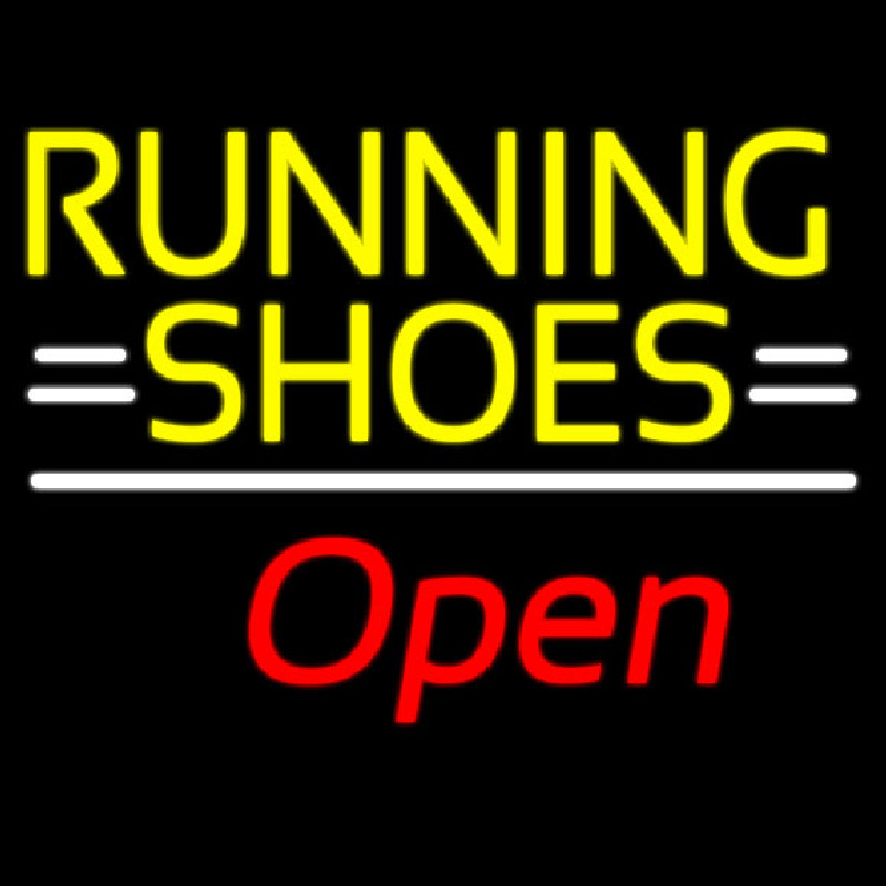 Running Shoes Open Neontábla