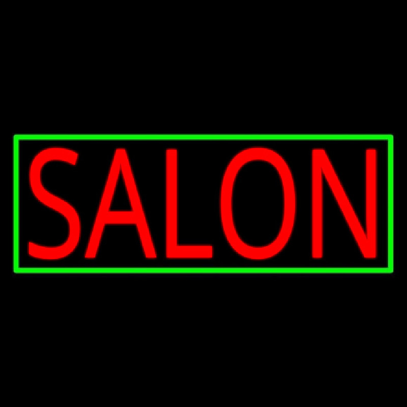 Salon With Yellow Border Neontábla